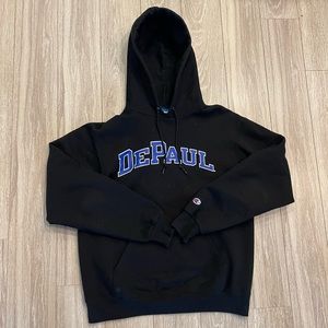 Men’s Black Depaul Pullover Hoodie